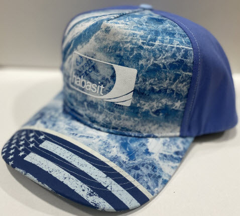 Habasit Logo Hats-US Flag Blue Water Baseball