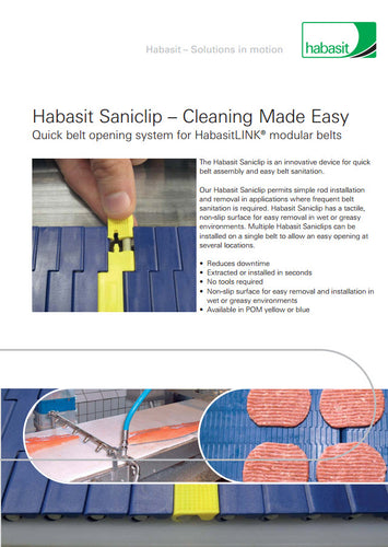 4347 Habasit Saniclip - Cleaning Made Easy