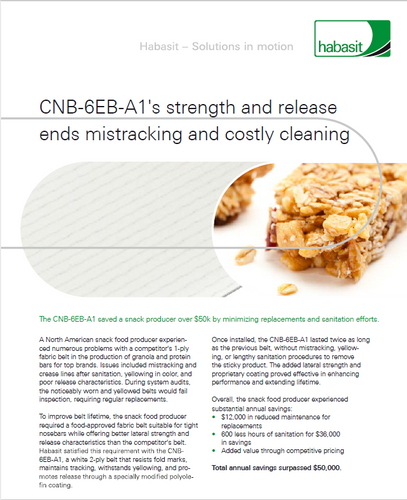 CNB-6EB-A1's strength and release ends mistracking and costly cleaning