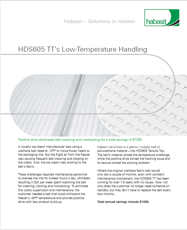 HDS605 TT's Low -Temperature Handling