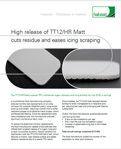 High release of TT12/HR Matt cuts residue and eases icing scraping