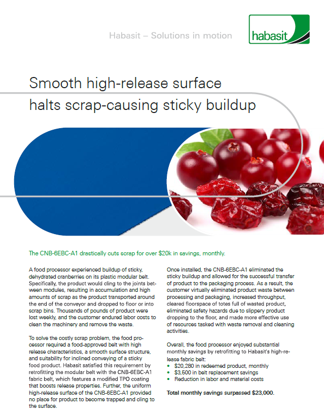Smooth high-release surface halt scrap-causing sticky buildup